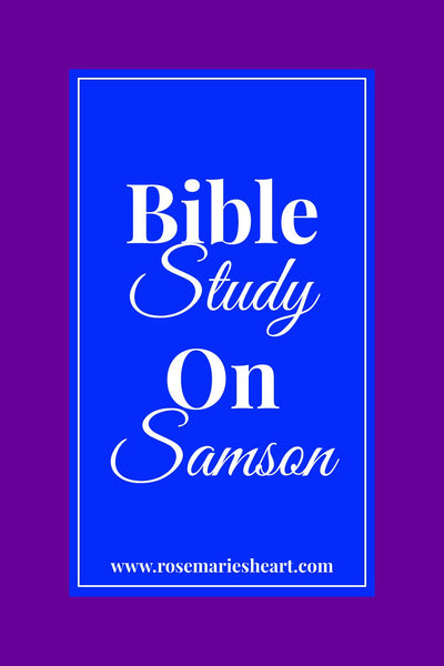 Bible Study On Samson