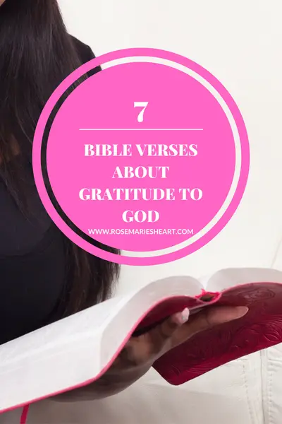 7 Bible Verses About Gratitude To God