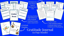 Load image into Gallery viewer, Gratitude Journal PDF - Bundle - RosemariesHeart
