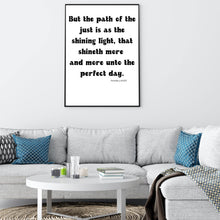 Load image into Gallery viewer, Proverbs 4:18 - Christian Printables - RosemariesHeart
