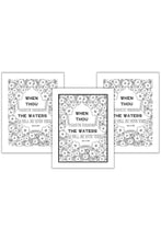 Load image into Gallery viewer, Scripture Coloring Pages - Isaiah 43:2 KJV - RosemariesHeart
