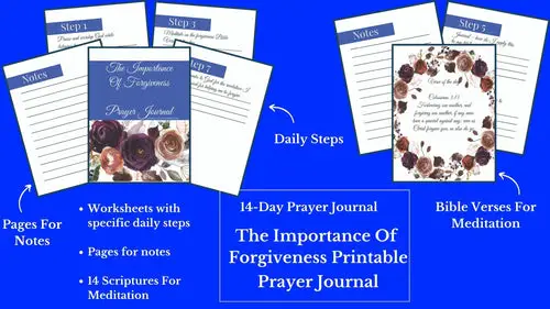 The Importance Of Forgiveness Prayer Journal - RosemariesHeart