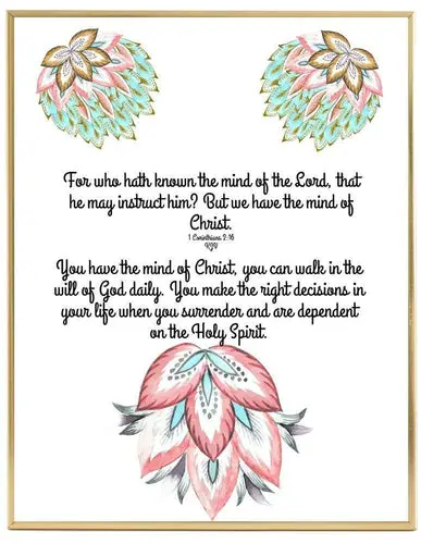 We Have The Mind Of Christ Printable - RosemariesHeart
