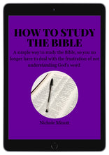 Load image into Gallery viewer, How To Study The Bible eBook
