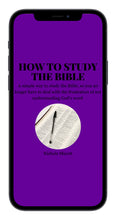 Load image into Gallery viewer, How To Study The Bible eBook
